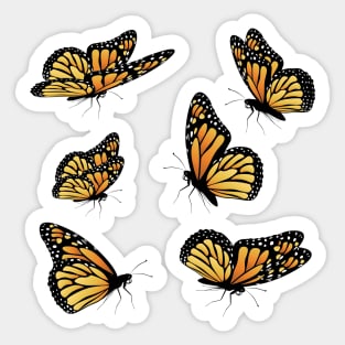 Monarch butterflies Sticker